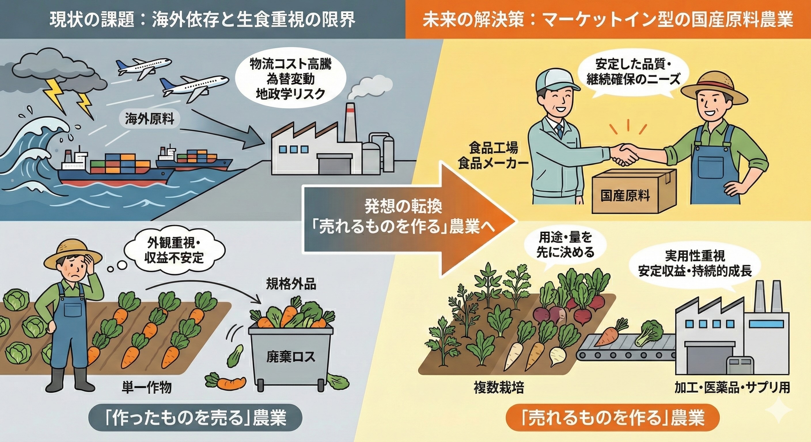 日本の農業が直面する課題