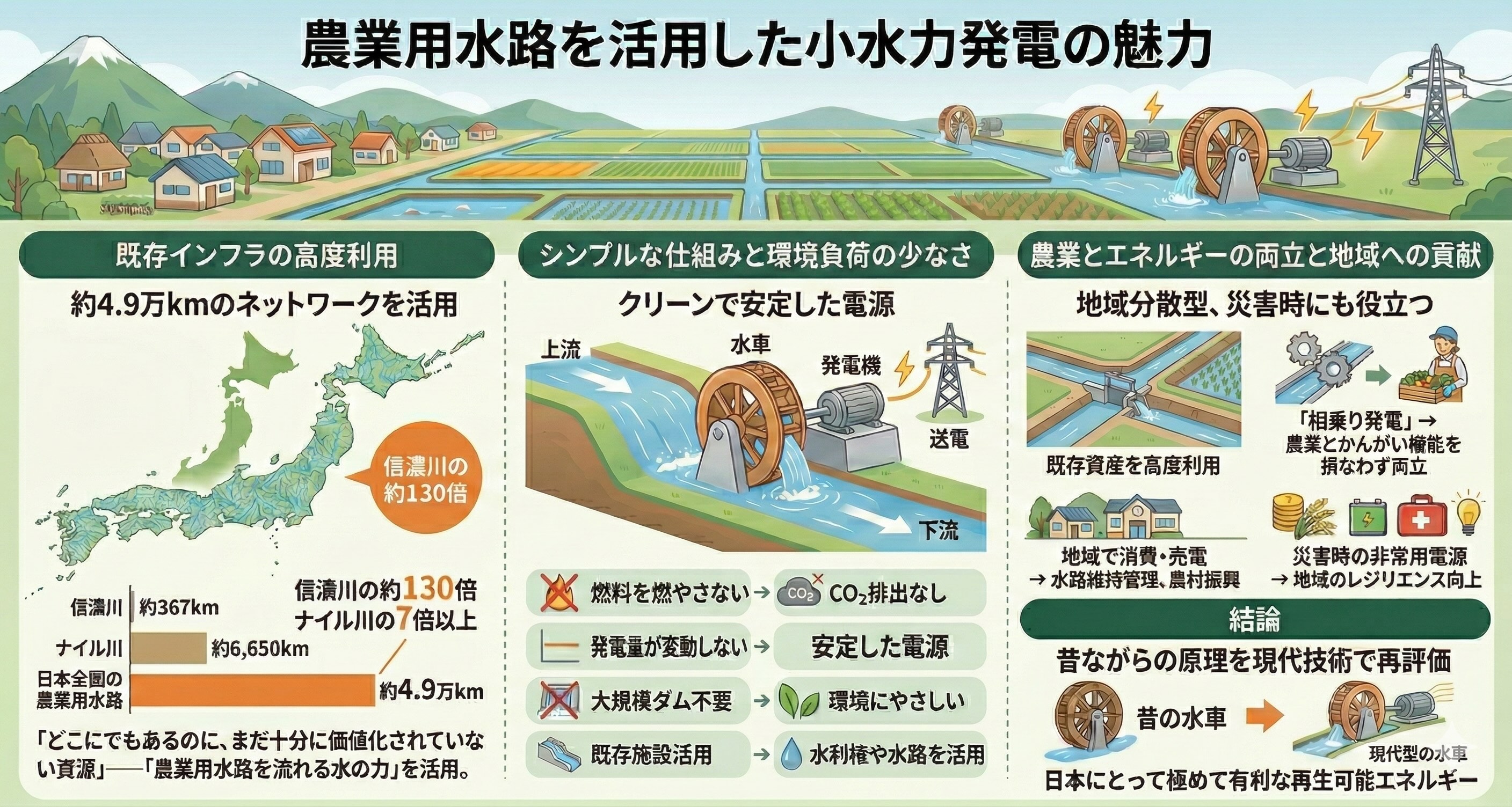 小水力発電について
