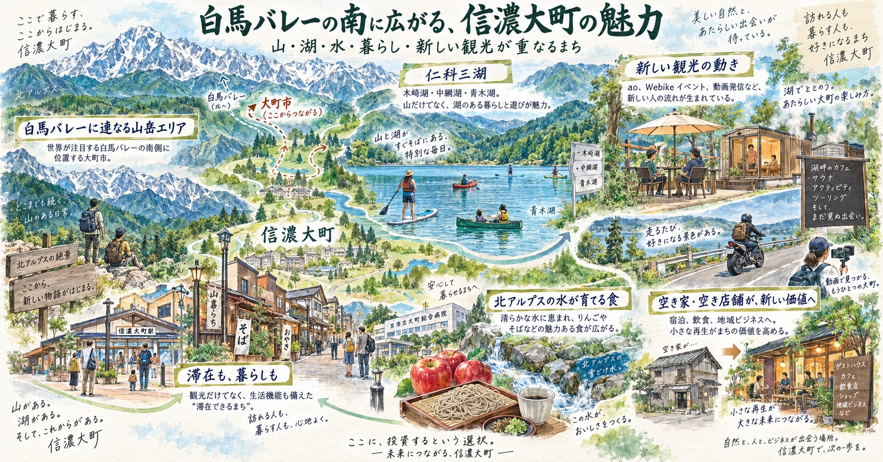 世界が注目する白馬バレー。その南に広がる、もう一つの可能性「大町」
